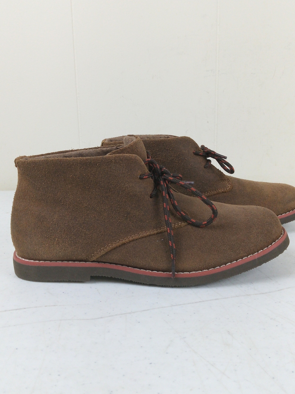 Florsheim Kids Boys Brown Suede Chukka Ankle Boot Size 4 Lace Up